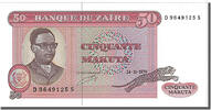 Zaire 50 Makuta Banknote, 1979-11-24 -