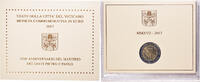Vatican 2 Euro 2017 Martyre des Saints Pierre et Paul, Bi-Metallic MS(65-70)