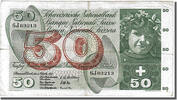 Switzerland 50 Franken Banknote, 1957-10-04 -