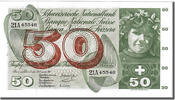 Switzerland 50 Franken Banknote, 1965-12-23 -