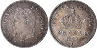 France 20 Centimes Coin, Napoléon III, Paris, Silver -