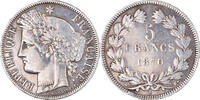France 5 Francs Coin, Cérès, Paris, Silver, KM:818.1 -