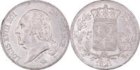 France 5 Francs Coin, Louis XVIII, Lille, Rare in this quality -