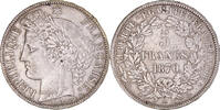 France 5 Francs Coin, Cérès, Paris, Silver, KM:819 -
