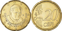 VATICAN CITY 20 Euro Cent Rome, BU, Brass, KM:386 -
