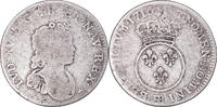 France 12 Sols, 1/10 ECU Coin, Louis XV, 1/10 Écu Vertugadin -
