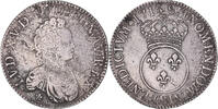 France Ecu Vertugadin Coin, Louis XV, Paris, Silver, KM:414.1 -