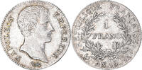 France Franc Coin, Napoléon I, Paris, Silver, KM:656.1 -