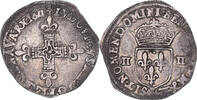 France 1/4 Ecu à la croix fleurdelisée Coin, Louis XIII, Bayonne -