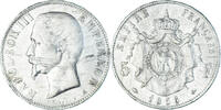 France 5 Francs Coin, Napoleon III, Paris, Silver, KM:782.1 -