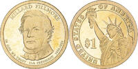 United States Dollar Coin, Millard Fillmore, San Francisco, satin -