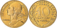 France 10 Centimes Coin, Marianne, Paris, Aluminum-Bronze -