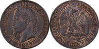 France 5 Centimes Napoleon III, Strasbourg, Bronze -