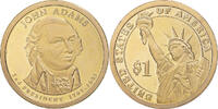 United States Dollar Coin, John Adams, U.S. Mint, San Francisco, Proof -