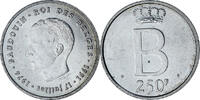 Belgium 250 Francs, 250 Frank Coin, Baudouin I, Brussels -