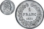 France Franc Coin, Louis-Philippe, Lille, Silver, KM:748.13 -