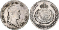 German States 1/6 Thaler, 1/4 Gulden SAXONY-ALBERTINE, Friedrich August III -