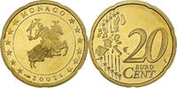 Monaco 20 Euro Cent Rainier III, Proof / BE, Paris, Brass -