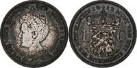 Netherlands Gulden Wilhelmina I, Silver, KM:148 -