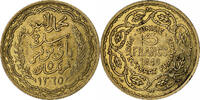Tunisia 5 Francs Muhammad al-Amin Bey, Paris, ESSAI, Aluminum-Bronze -