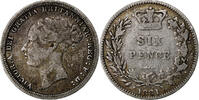 Great Britain 6 Pence Victoria, Silver, KM:757 -
