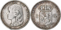 Netherlands Gulden Wilhelmina I, Silver, KM:117 -
