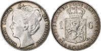 Netherlands Gulden Wilhelmina I, Rare, Silver, KM:122.2 -