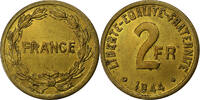 France 2 Francs France Libre, Philadelphia, Brass -