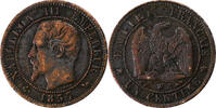 France Centime Napoleon III, Lille, Bronze, Gadoury:86 -