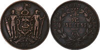 BRITISH NORTH BORNEO Cent Heaton, Bronze, KM:2 -