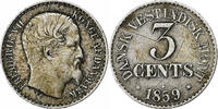 Danish West Indies 3 Cents Frederik VII, Altona, Silver -