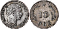 Denmark 10 Öre Christian IX, Copenhagen, Silver, KM:795.1 -