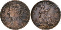 Great Britain Farthing Victoria, Bronze, KM:753 -