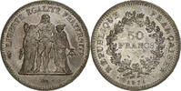 France 50 Francs Hercule, Paris, Avers 20 francs, Silver -