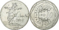 France 10 Euro Sempé La Liberté, Paris, Silver -