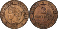 France 2 Centimes Cérès, Paris, Bronze, Gadoury:105 -