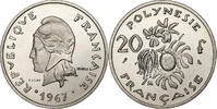 French Polynesia 20 Francs Paris, ESSAI, Nickel, KM:E2 -