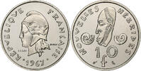 New Hebrides 10 Francs Paris, ESSAI, Nickel, KM:E2 -