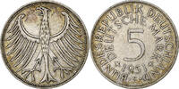 Federal Republic of Germany 5 Mark GERMANY - FEDERAL REPUBLIC, Stuttgart, Silver, KM:112.1 -