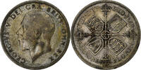Great Britain Florin, Two Shillings George V, Silver, KM:834 -