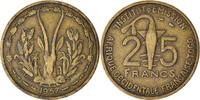 French West Africa 25 Francs Coin -