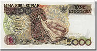 Indonesia 5000 Rupiah Banknote, KM:130a -
