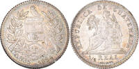 Guatemala 1/2 Real, Medio Coin, Silver, KM:165 -