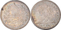 Guatemala 1/2 Real, Medio Coin, Silver, KM:165 -