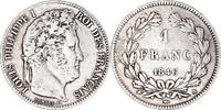 France Franc Coin, Louis-Philippe, Paris, Silver, KM:748.1 -