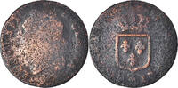 France 1/2 Sol Coin, Copper, Gadoury:349 -