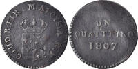Italian States Quattrino Coin, ITALIAN STATES, Charles-Louis de Bourbon -