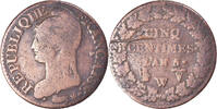 France 5 Centimes Coin, Dupré, Lille, Bronze, KM:640.11 -