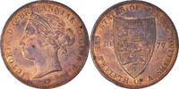 Jersey 1/12 Shilling Coin, Victoria, Heaton, Bronze, KM:8 -