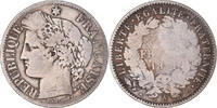 France 2 Francs Coin, Cérès, Paris, Silver, KM:817.1 -